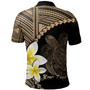 Hawaii Custom Personalised Polo Shirt Plumeria Sea Turtle Tattoo Tribal Design