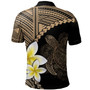 Hawaii Custom Personalised Polo Shirt Plumeria Sea Turtle Tattoo Tribal Design