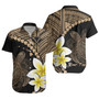 Hawaii Custom Personalised Short Sleeve Shirt Plumeria Sea Turtle Tattoo Tribal Design