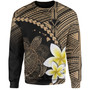 Hawaii Custom Personalised Sweatshirt Plumeria Sea Turtle Tattoo Tribal Design