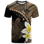 Hawaii Custom Personalised T-Shirt Plumeria Sea Turtle Tattoo Tribal Design