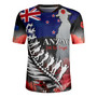 New Zealand Custom Personalised Rugby Jersey Anzac Day Silver Fern Flag Style