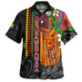 Hawaii Custom Personalised Hawaiian Shirt King Kamehameha Hibiscus And Plumeria With Palm Branches Vintage Style
