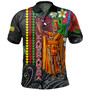 Hawaii Custom Personalised Polo Shirt King Kamehameha Hibiscus And Plumeria With Palm Branches Vintage Style