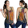 Hawaii Custom Perosnalised Women Tank King Kamehameha Hibiscus And Plumeria With Palm Branches Vintage Style