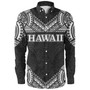 Hawaii Custom Personalised Long Sleeve Shirt Turtle Polynesian Pattern