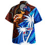 Fiji And Australia Hawaiian Shirt Fijian Flag Tapa Patterns With Aboriginal Kangaroo