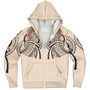 New Zealand Sherpa Hoodie Season Maori Pattern