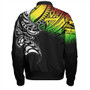 American Samoa Bomber Jacket Polynesian Tribal Reggae Style