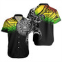American Samoa Short Sleeve Shirt Polynesian Tribal Reggae Style