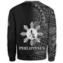 Philippines Filipinos Custom Personalised Sweatshirt Filipinos Sun And Map Half Style