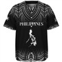 Philippines Filipinos Custom Personalised Baseball Shirt Filipino Black Fog Style