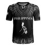Philippines Filipinos Custom Personalised Rugby Jersey Filipino Black Fog Style