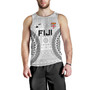 Fiji Custom Personalised Tank Top Seal With Map Fijian Tapa Patterns