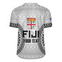 Fiji Custom Personalised Rugby Jersey Seal With Map Fijian Tapa Patterns