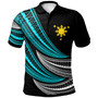 Philippines Filipinos Custom Personalised Polo Shirt - Wave Pattern Alternating Turquoise1