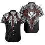 Hawaii Custom Personalised Short Sleeve Shirt Tribal Patterns Manta Ray Tatau Style