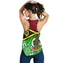 Vanuatu Custom Personalised Women Tank Vanuatu Seal With Aboriginal Patterns Style