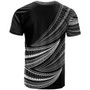Samoa Custom Personalised T-Shirt - Wave Pattern Alternating White2