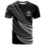 Samoa Custom Personalised T-Shirt - Wave Pattern Alternating White1