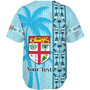 Fiji Custom Personalised Baseball Shirt Fijian Tapa Palms Designs