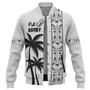 Fiji Baseball Jacket Fiji Rugby Tapa Palms Tree Designs