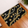 Hawaii Door Mat Curve Floral Lei