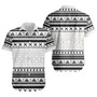 Fiji Short Sleeve Shirt Fijian Masi Pattern Palm Style