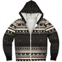 Fiji Sherpa Hoodie Fijian Masi Pattern Palm Style