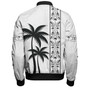 Fiji Bomber Jacket Bula Vinaka Tapa Palms Designs