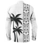 Fiji Long Sleeve Shirt Bula Vinaka Tapa Palms Designs