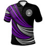American Samoa Custom Personalised Polo Shirt -  Wave Pattern Alternating