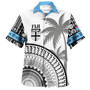 Fiji Custom Personalised Hawaiian Shirt Fijian Masi Palm Curve Style