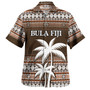 Fiji Hawaiian Shirt Custom Bula Fiji Masi Brown Patterns