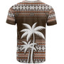 Fiji T-Shirt Custom Bula Fiji Masi Brown Patterns