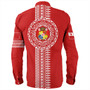 Tonga Long Sleeve Shirt Ngatu Tribal Pattern