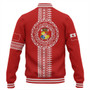 Tonga Baseball Jacket Ngatu Tribal Pattern