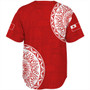 Tonga Baseball Shirt Kingdom of Tonga Ngatu Pattern Circle