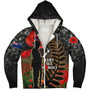 New Zealand Sherpa Hoodie Custom Anzac Day Lest We Forget Silver Fern