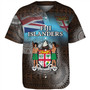 Fiji Baseball Shirt Custom Fiji Islanders Tapa Masi Design