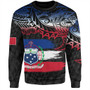 Samoa Sweatshirt Tribal Polynesian Grunge Flag