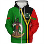 Vanuatu Sherpa Hoodie Melanesia Flag Design