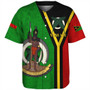 Vanuatu Baseball Shirt Melanesia Flag Design