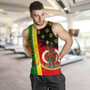 Vanuatu Tank Top Melanesian Flag Grunge Symbols Pattern