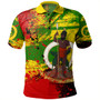 Vanuatu Polo Shirt Tribal Grunge Style