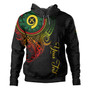 Vanuatu Hoodie Custom Vanuatu Seal Mutis En Atan Patterns Reggae Color