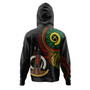 Vanuatu Hoodie Custom Vanuatu Seal Mutis En Atan Patterns Reggae Color