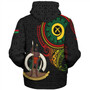 Vanuatu Sherpa Hoodie Custom Vanuatu Seal Mutis En Atan Patterns Reggae Color