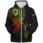 Vanuatu Sherpa Hoodie Custom Vanuatu Seal Mutis En Atan Patterns Reggae Color