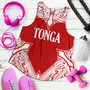 Tonga Women Tank - Custom Coat Of Arms With Patterns Flag Color
